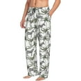 thumbnail image 6 of Pofeuu Palm Trees Zebra Print Men's Pajama Pants, Soft Lounge Pajama Pants with big pockets for Men Plaid Pj Bottoms-X-Large, 6 of 6