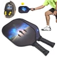 thumbnail image 1 of Paddle Portable Fiberglass  Paddle Racket 4 Balls Game Training Sport Equipment, 1 of 8