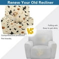 thumbnail image 7 of POLERO Halloween Witch Pattern Recliner Sofa Covers Recliner Chair Covers Couch Cover for Reclining Couches with Side Pockets Elastic Furniture Protector with Elastic Bottom, 7 of 7