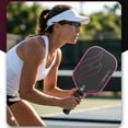 thumbnail image 3 of USAPA Approved Carbon Fiber Pickleball Paddles(16mm) Sandblasted Surface T700 Pickle Ball Rackets for All Skill Level Bubble, Set of 2 Paddles, 4 Balls, 3 of 12