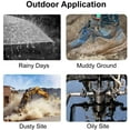 thumbnail image 5 of Visland 100 Pack Disposable Plastic Shoe Covers & Boot Covers Waterproof Non-slip for Construction, Workplace, Indoor Carpet Floor Protection (50 Pairs), 5 of 7