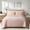 Pink, variant on UNIKOME Lightweight 3 Piece Microfiber Coverlet Set Quilted Design, Black, Full/Queen