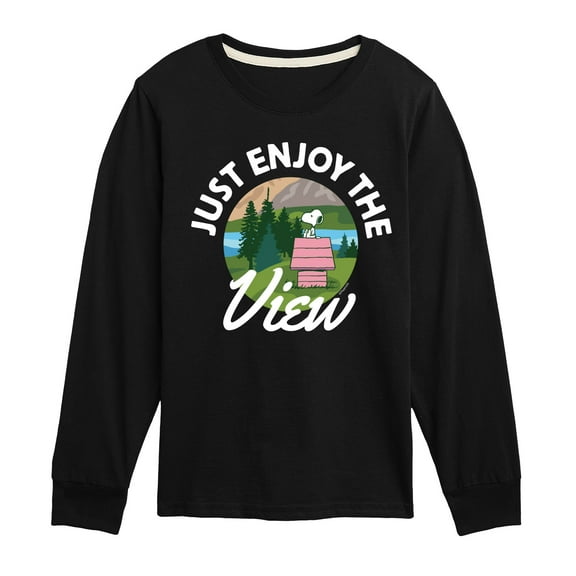 Peanuts - Just Enjoy The View - Toddler & Youth Long Sleeve Graphic T-Shirt