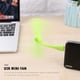 thumbnail image 2 of Mini ventilador USB portátil flexible para Power Bank/Laptop Summer Gadget Green, 2 of 8