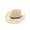 Beige, variant on AWZXDE Unisex Hand Woven Hollowed Out Straw Cowboy Hat Summer Western Style Sun Cap For Men Women