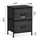 thumbnail image 3 of Armario pequeño Nightstand WLIVE con 2 cajones de tela, color negro, 3 of 8