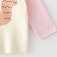 thumbnail image 6 of mgoYE Unisex Baby Girls Boys Infant Toddler Long Sleeve T-Shirts,Graphic Cartoon Cute Animals Print Comfort Crewneck Tee(Beige,12-18 Months), 6 of 6