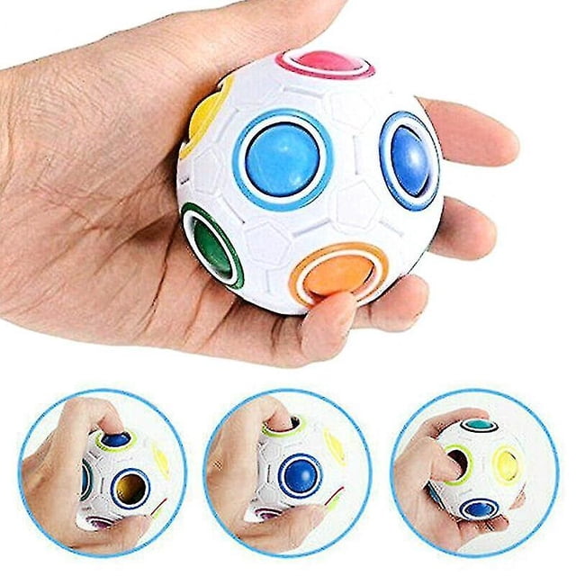 Baloncesto de juguete Fidget Ball Rainbow Magic Puzzle Cube para niños