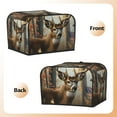 thumbnail image 3 of Yiaed American Wildlife Deer Forest Print 4 Slice Toaster Dust Cover Bread Machine Oven Dustproof Cover Kitchen Bakeware Protector Dustproof Fingerprint Protection, 3 of 7