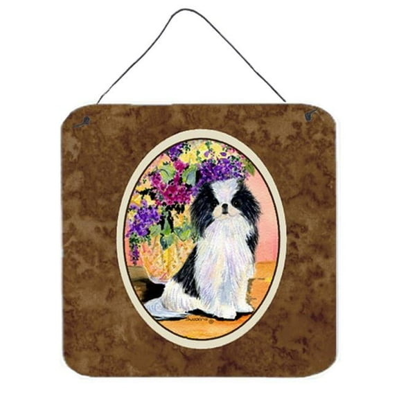 Japanese Chin Aluminium Metal Wall Or Door Hanging Prints - 6 x 6 In.