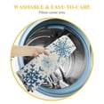 thumbnail image 5 of Acheng Snowflakes Pillow Covers, Winter Blue Snowflakes Lumbar Cover,Seasonal Christmas Xmas Decoration for Home Décor Throw Cushion Case for Sofa Couch,Set of 2 White, 5 of 6