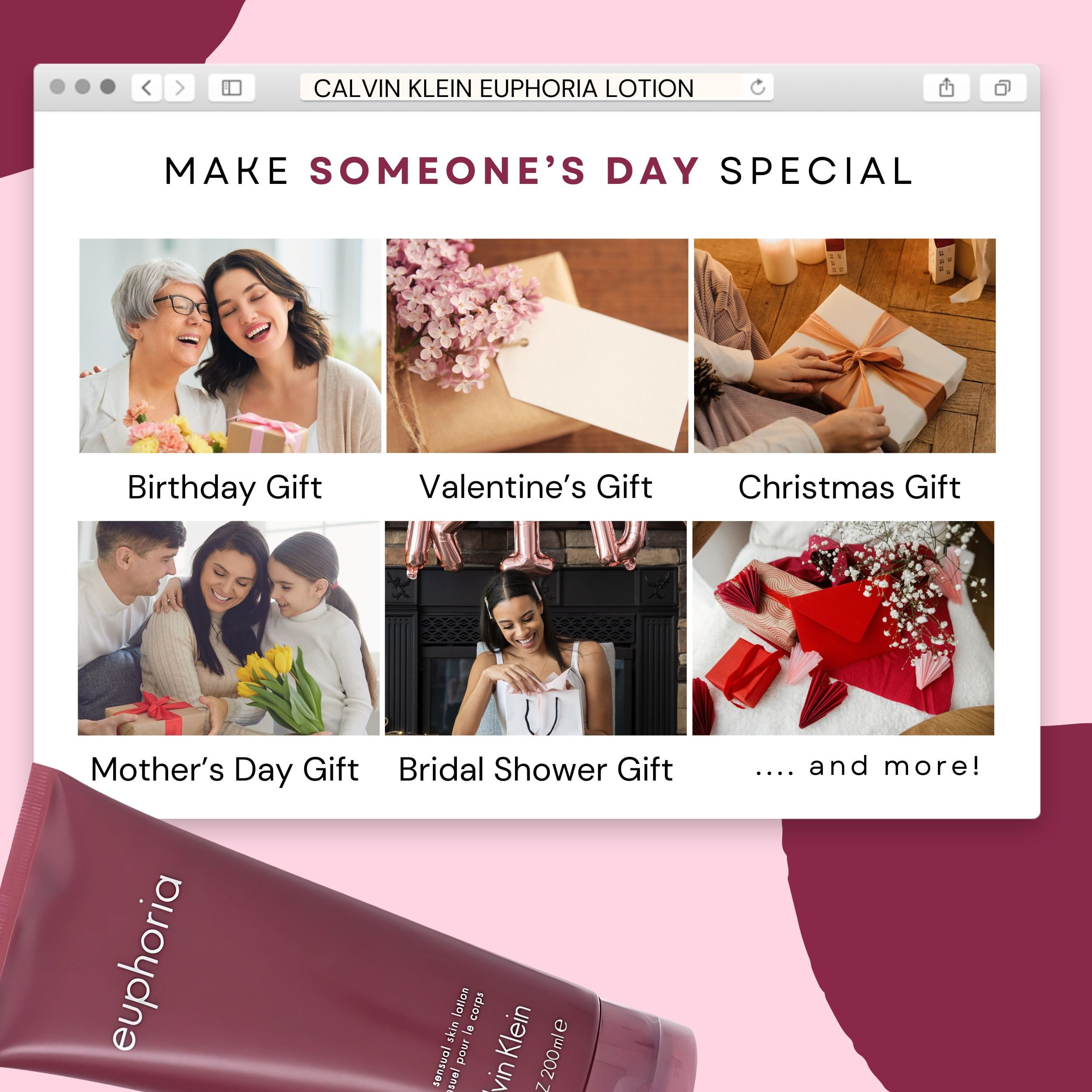 Calvin Klein Euphoria Sensual Skin Lotion, 6.7 Oz