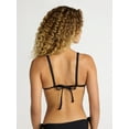 thumbnail image 4 of Time and Tru Women's and Women’s Plus Ottoman Rib Triangle Bikini Top, Sizes XS- 2X, 4 of 6