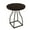 Bronze/Umber, variant on HomePop Lindsay Modern Wood & Metal Round Accent End Table, Black/Whitewash