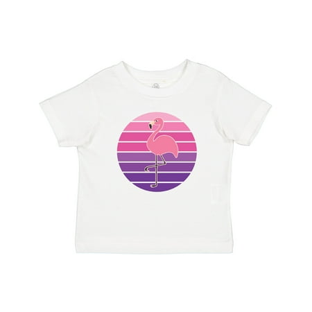 

Inktastic Flamingo Bird Cute Retro Sunset Gift Baby Girl T-Shirt