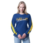 Women's G-III 4Her by Carl Banks Royal Golden State Warriors Advantage Tri-Blend Long Sleeve T-Shirt