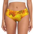 thumbnail image 1 of Balery 3D Sunflowers Ropa Interior de Algodón para Mujer con Dibujo – Braguitas Cómodas y Elásticas, Estilo Clásico-Small, 1 of 6