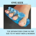 thumbnail image 4 of QARUN Gel Toe Separator, 1 Pair, Toe Spacers, Toe Straightener, Hammer Toe Straightener, Toe Spreader, Toe Stretcher, Toe Corrector For Women And Men, Bunion Corrector, 4 of 6