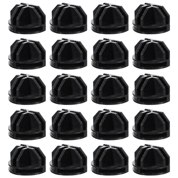 Raindrops Black ABS Plastic Interlocking Wire Cube Connectors for Closet Storage 20 Pieces Organizer