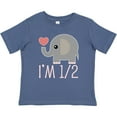 thumbnail image 3 of Inktastic Half Birthday Cute Elephant Girls Baby T-Shirt, 3 of 5