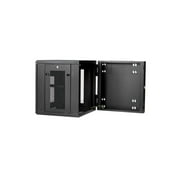 4-Post 12U Wall Mount Network Cabinet with 1U Shelf, 19 Hinged Wall-Mounted Server Rack for Data / AV / Electronics / Computer Equipment, Flexible Vented Rack Enclosure