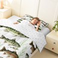 thumbnail image 4 of Feelyou Watercolor Trout Bass Fish Twin Comforter Sets for Men Kids, Rustic Wildlife Bedding Set, Green Brown, Reversible, 2pcs, 4 of 6