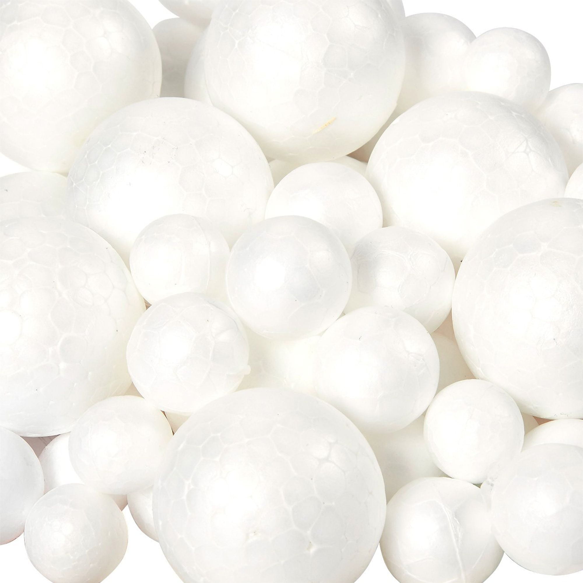 6-Pack White Floracraft EG25H Styrofoam Egg 2.5-Inch x 1.875-Inch 