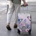 thumbnail image 3 of Purple Butterfly Flower Butterfly Pattern Luggage Cover Fashion Suitcase Cover Baggage Covers Fit 25-28 Inch Luggage (Go Travel), 3 of 5