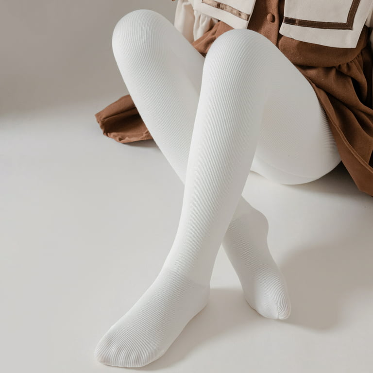 hirigin Girls Winter Tights Thick Fleece Lined Strechy Soft Pantyhose  School Uniform for 3-12 Years 
