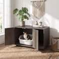 thumbnail image 2 of Vebreda Wooden Cat Litter Box Enclosure Hidden Litter Box Furniture with Scratching Board, Versatile Use, Ultimate Privacy & Cleanliness, 2 of 10