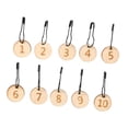 thumbnail image 2 of 10x Marcadores de Puntada Marcadores de Ganchillo Marcadores para Coser Redondos Multiusos Número de Madera para Accesorios de Costura de Ganchillo, 2 of 7