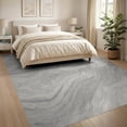 thumbnail image 3 of ODIKA 8'x10' Washable Area Rug Marble With Modern Veined Swirls And Minimalist Accents Abstract Flowing Dynamic for Dining Room, Large Office, Lounge, Non-Slip Chair-Friendly Mat, 3 of 7