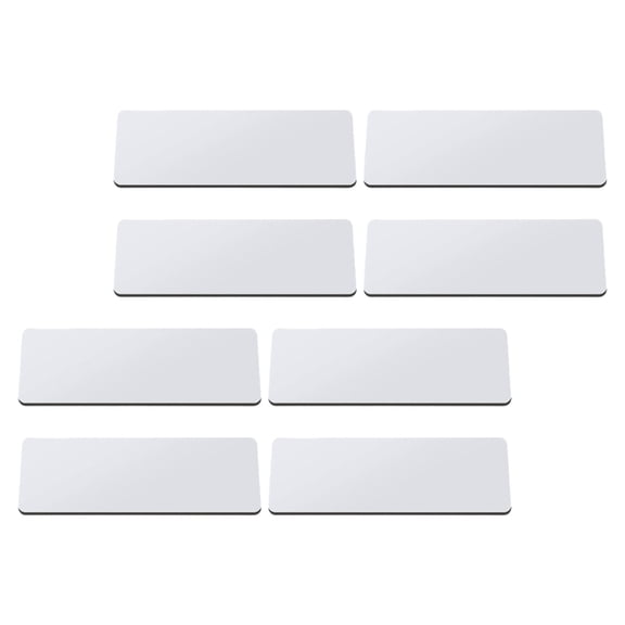 Unfinish Name Badges Blanks for Heat Transfer White Name Badge with Pin