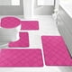 thumbnail image 4 of Set de alfombrillas de baño de espuma antideslizante de 5 piezas alfombras de baño absorbentes de agua blanda lavables a máquina, 4 of 7
