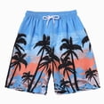 thumbnail image 1 of COMVALUE Boys Swim Trunks with Liner Anti-Chafe Swim Shorts Quick Dry UPF 50+ Bathing Suits Swimwear (Blue, 8-9 Years), 1 of 7