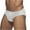 Silver, variant on Men's PU Faux-Leather Low-Rise Briefs** Gold XL