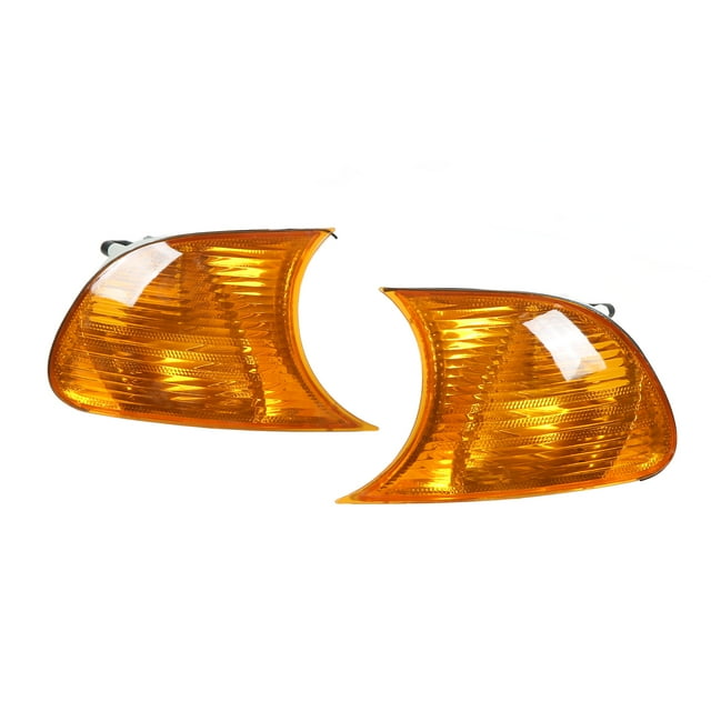 Turn Signal Corner Lights, Car Front Corner Lights Left Right Clear Lens Turn Signal Lights Replacement For 3 Series E46 Coupe 1998 To 2001