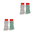 thumbnail image 4 of Maytalsory Stay Secure And Comfortable With 5 Toe Separation Socks For Barefoot Activities Gray green red bind 2Set, 4 of 6