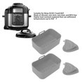 thumbnail image 4 of Rectangular Fryer Silicone Basket, 2Set Heat Resistant Food Grade Fryer Silicone Pot Dishwasher Safe  For Kitchen, 4 of 9