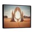 thumbnail image 2 of Designart "Gateway to the Cosmos Surreal Landscape I" Landscapes Framed Wall Art - Traditional Brown Surrealism Landscape Bedroom Framed Canvas Wall Art, 2 of 6