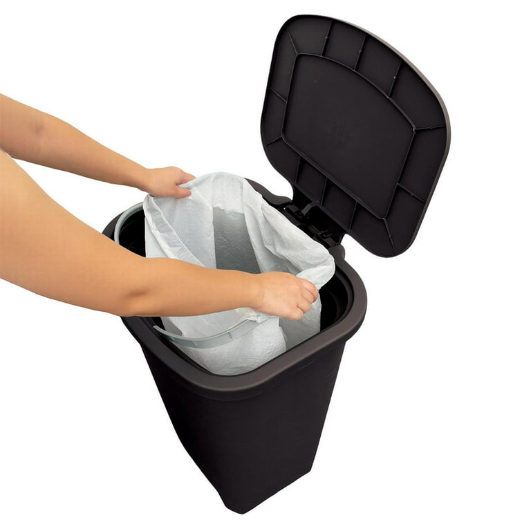 RW Clean 20 gal Black Plastic Trash Can Liner - Standard-Duty, 0.7 mil - 200  count box