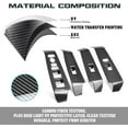 thumbnail image 6 of Xotic Tech Interior Window Lift Door Lock Switch Control Panel Cover Trim, Carbon Fiber Pattern, Compatible with Honda Civic 11th Gen 2022 2023, 6 of 9