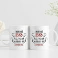 thumbnail image 3 of 59th Birthday Gifts for Women Men - I''m Not 59 I''m 18 with 41 Years of Experience Mug - 59 Year Old Present Ideas for Wife, Husband, Mom, Dad, Sisters, Brothers, Friends, Coworkers - 11 oz, 3 of 6