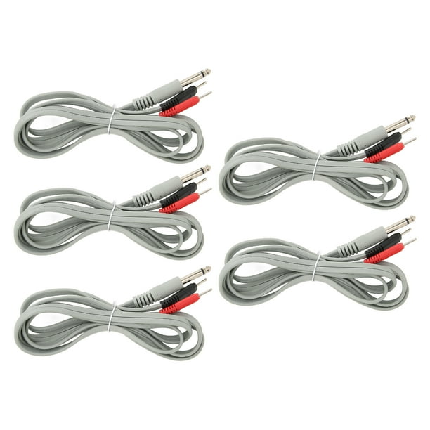 Cable Conductor de Electrodo NikouMX 5 Piezas para Máquina TENS