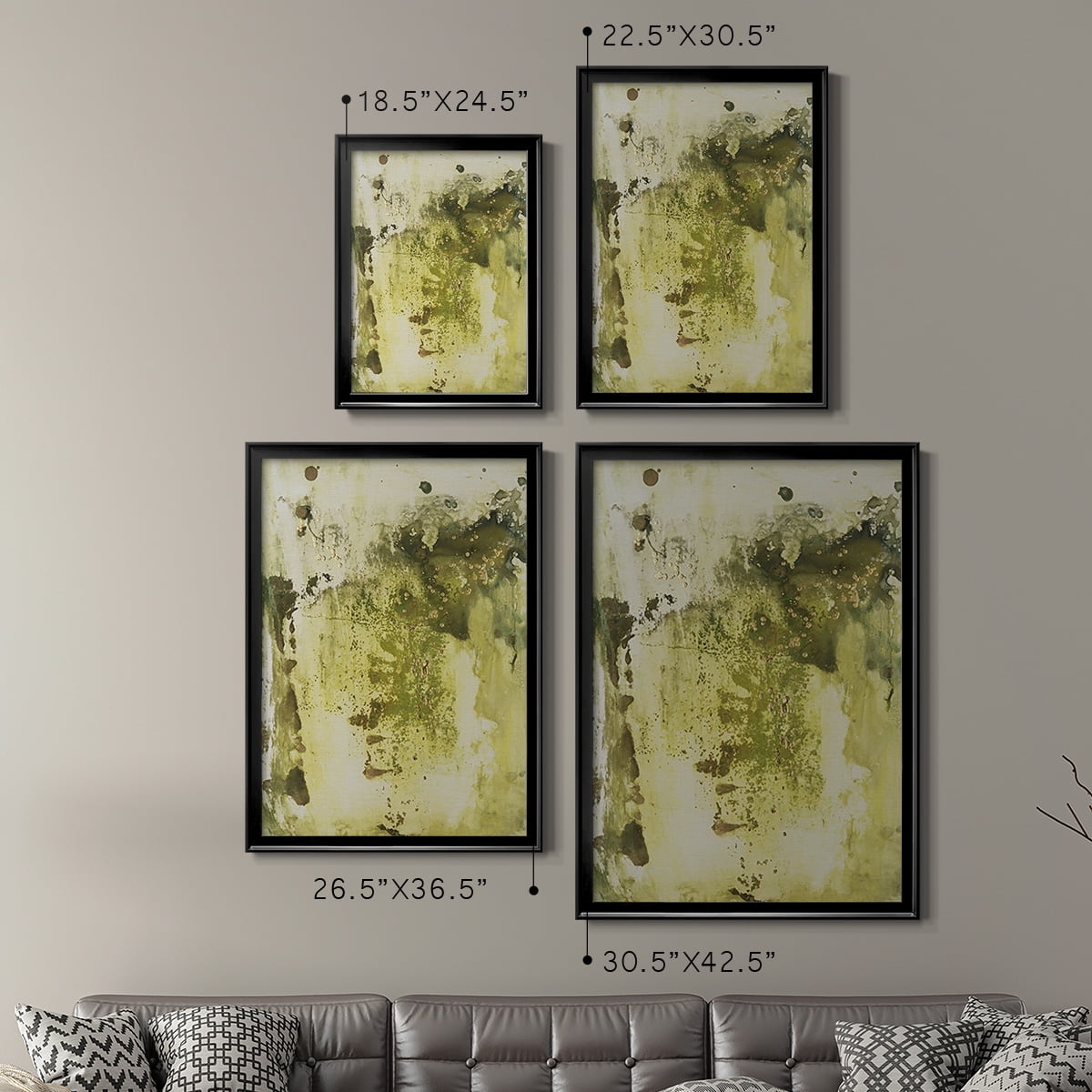 Canyon Diptych I Premium Framed Print, in Gold, Black, or Silver - Ready to Hang