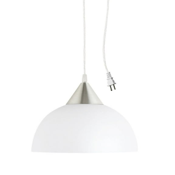 Globe Electric Amaris Plug In Pendant Light 60W E26 1 Light White