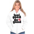 thumbnail image 3 of Feel Do Good Love Giving Kindness Zip Hoodie Sweatshirt Women Brisco Brands M, 3 of 6