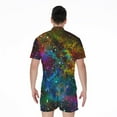 thumbnail image 2 of Abstract Colorful Galaxy Space Short Sleeve Men'S Rompers Casual Summer Jumpsuits Outfit, 2 of 4