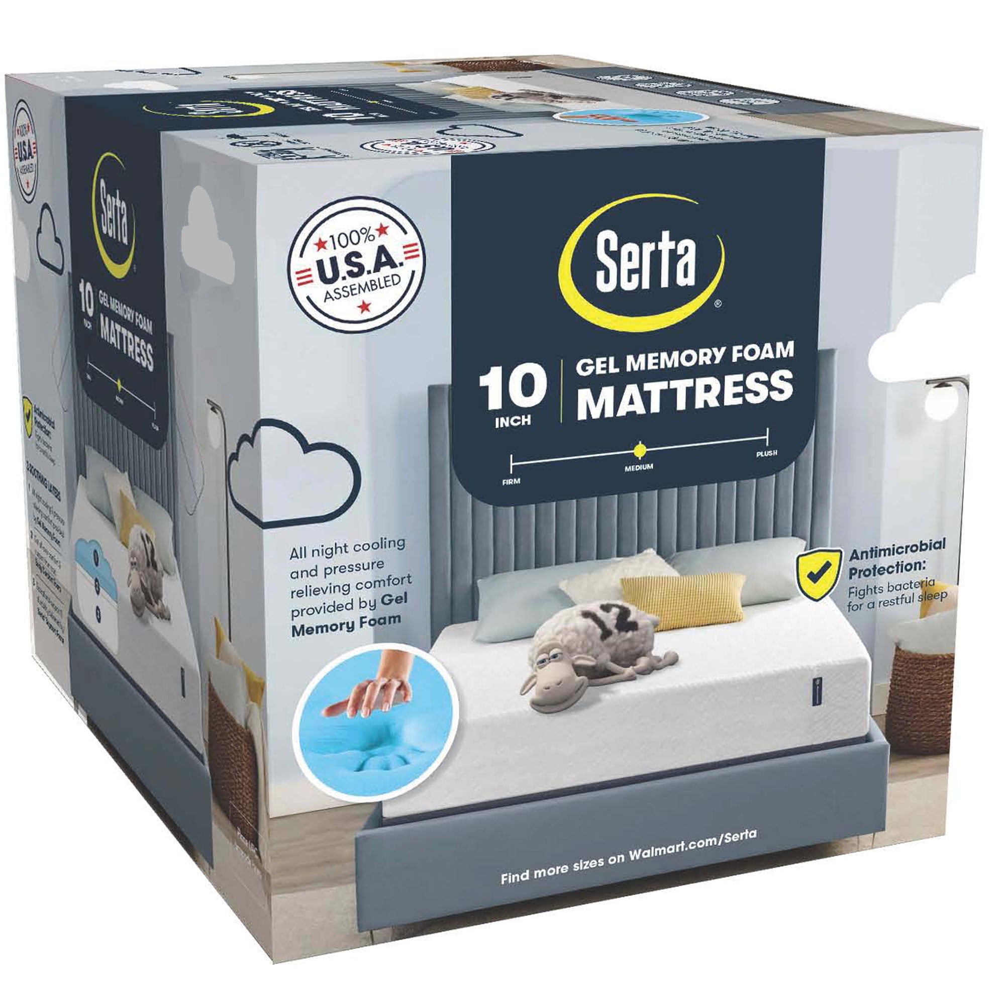 Serta 10 inch online memory foam mattress