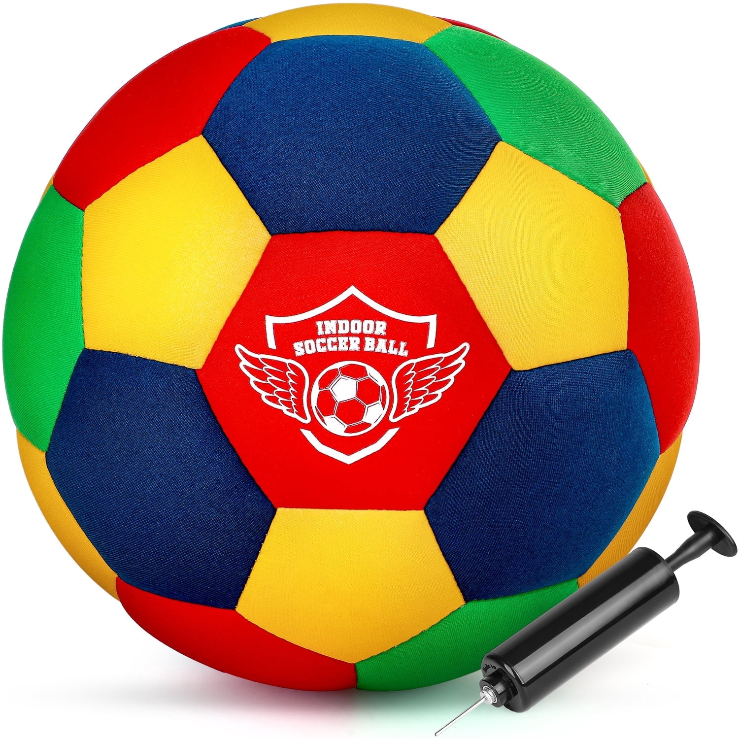 Beeunni Soft Indoor Soccer Ball, the House Soccer Ball Size 4 for Kids, Ideal Slient Dribbling, Training for Home and Yards